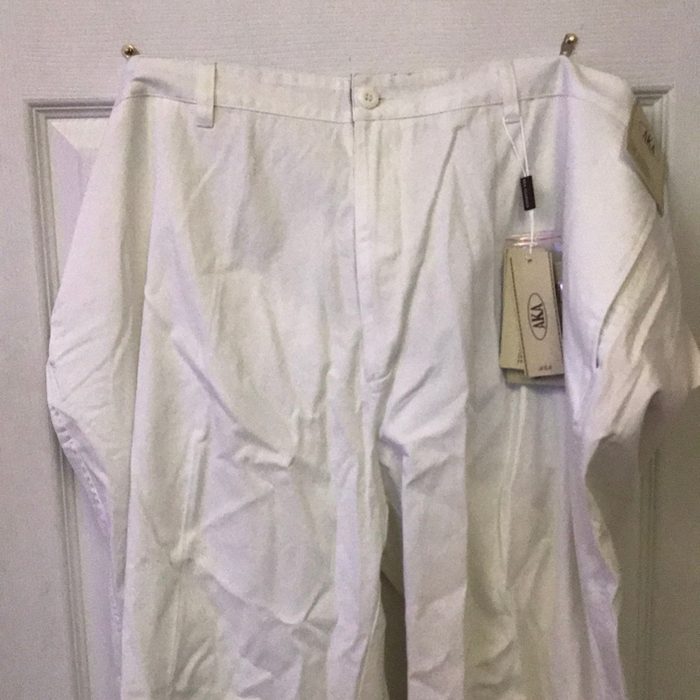 AKA Men’s Wrinkle Free Cotton Twill - White
